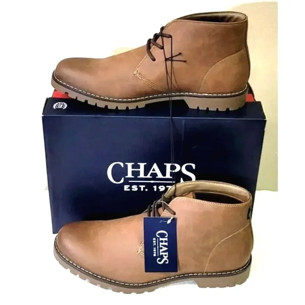 Size: 10 Chukka Boots w/ Memory Foam . Chaps . New in Box